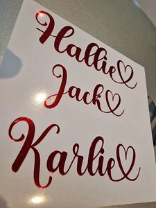 Personalised Name Sticker Vinyl Decal Water Bottle Wine Glass Hen Do Lunch Box 1 - Picture 1 of 4