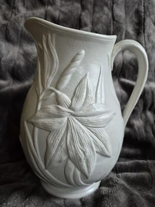 Tiffany & Company Saltglaze Pottery Pitcher  Waterliky Pattern - Picture 1 of 11