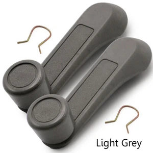 Par gris claro manivela ventana manivela para camioneta Isuzu TFR KBZ 1981 '95 - Imagen 1 de 8