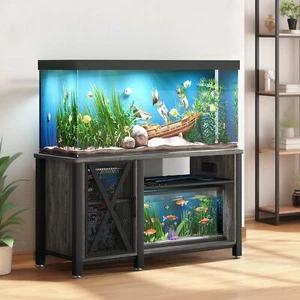 75 Gallon Aquarium Stand with Charging Station Fish Tank Stand 880LBS Capacity - Picture 1 of 11