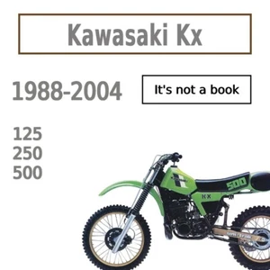 Workshop Service Manual for Kawasaki Kx125 Kx250 Kx500 1988-2004 on memory stick - Picture 1 of 1