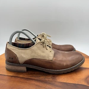 Bed Stu Carson Shoes Mens 9 Brown Leather Plain Toe Oxfords Casual Dress - Picture 1 of 12