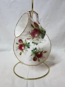 Tazza e piattino Demitasse marcati Hammersley nonne modello rosa - Foto 1 di 10