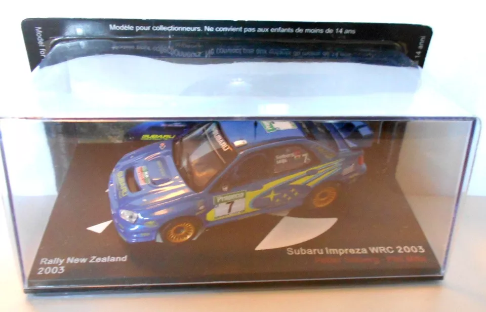 DIE CAST SUBARU IMPREZA WRC RALLY NEW ZEALAND 2003 SOLBERG - MILLS SCALA 143 - Immagine 1 di 1