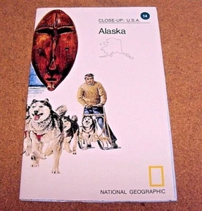 National Geographic June 1975 Map Close-Up USA Alaska - Picture 1 of 1