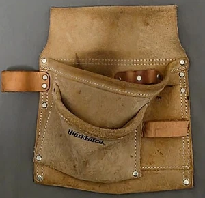 Small Workforce Leather Tool Belt Roofing Carpentry Construction Makita Dewalt - Picture 1 of 2