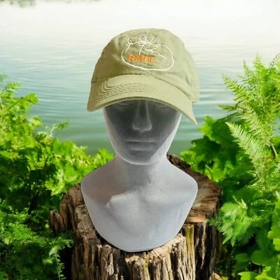 RMEF Rocky Mountain Elk Foundation Green Hunter Adjustable Hat Cap Men Black - Image 1 of 4