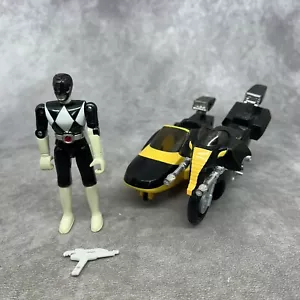 Mighty Morphin Power Rangers Black Battle Bike, Beiwagen, 5" Figur - unvollständig - Bild 1 von 9