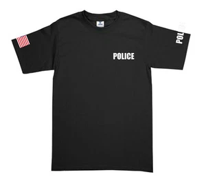 NEU KINDER T-SHIRT BEDRUCKT POLIZEI LUSTIG INDIVIDUELL HALLOWEEN SCHWARZ - Bild 1 von 3