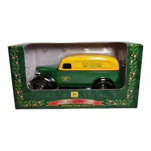 John Deere 1938 Chevy Panel Pickup Truck 1998 Diecast Christmas Piggy Bank - Picture 1 of 12