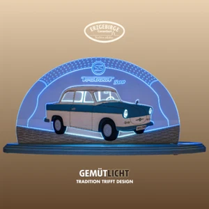 WEIGLA - Schwibbogen Erzgebirge I Motiv Trabant 500 I LED Dekoleuchte - Picture 1 of 6