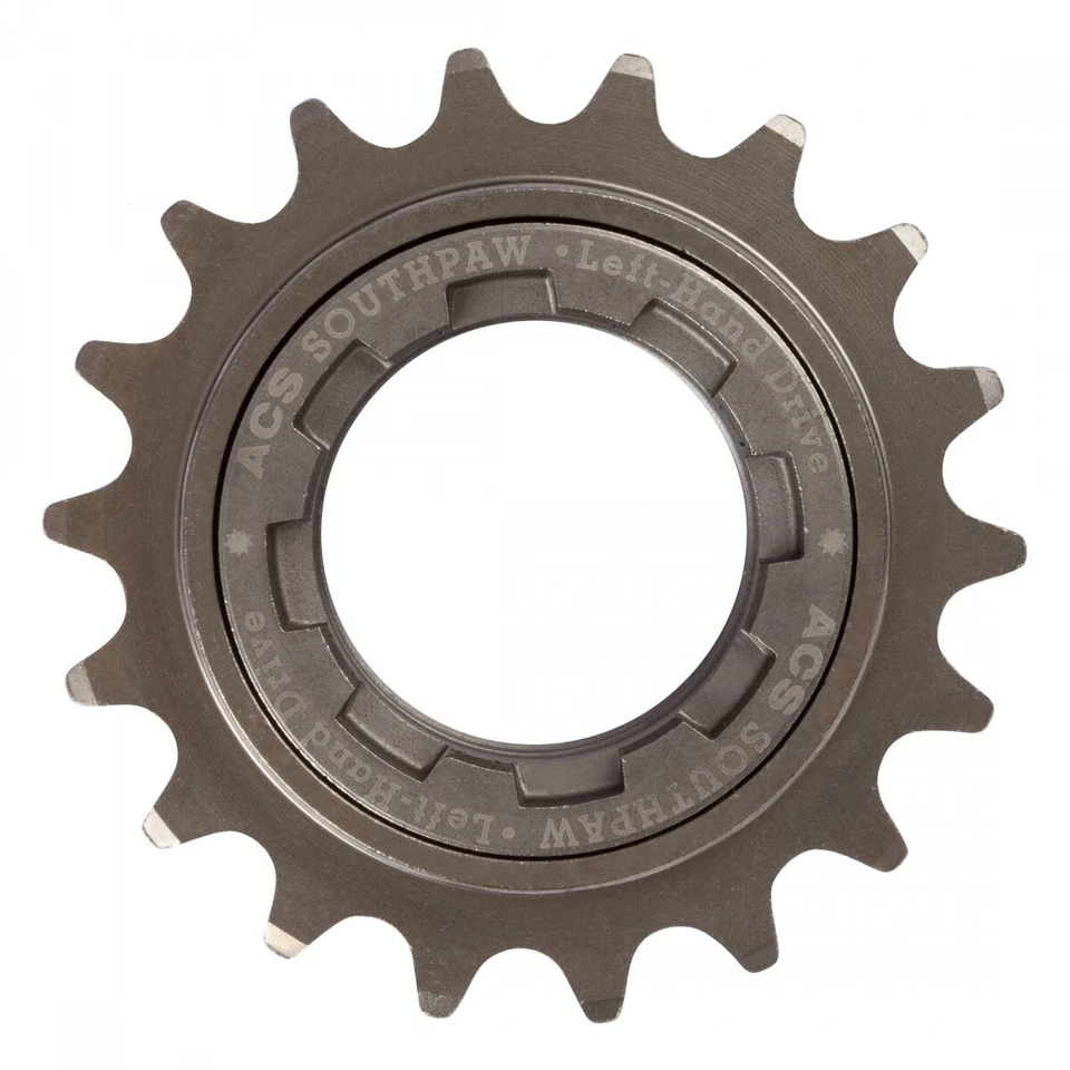 ACS Southpaw Single Speed Freewheel 18T x 3/32 Grey LHD Left Hand Drive - Image 1 of 1