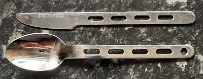 Primus Stainless Steel Field Cutlery Knife and Spoon - Image 1 of 3