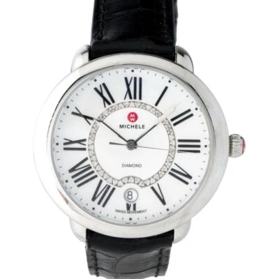 MICHELE Serein 36mm Mother of Pearl Diamond Dial Wristwatch Watch MW21B00A0963 - Image 1 of 4