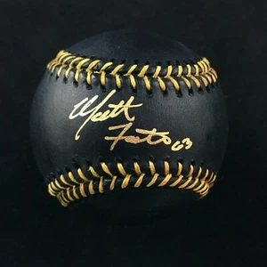 Matt Foster Chicago White Sox Pitcher Rookie Signed Autograph Black Baseball COA - Picture 1 of 2