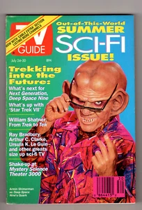 TV GUIDE JULY 24-30 1993 NEW! SUMMER SCI-FI ISSUE UNREAD NM STAR TREK R.BRADBURY - Picture 1 of 2
