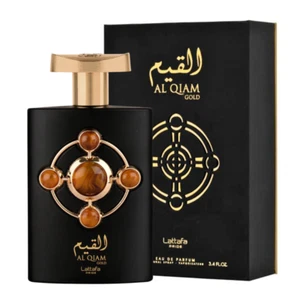 Lattafa Al Qiam Gold Eau De Parfum 3.4 oz / 100 ml Unisex Spray New in Box - Picture 1 of 2