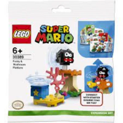 Lego 30389 Super Mario Fuzzy & Mushroom Platform Expansion Set Polybag - Image 1 of 3