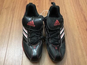 Mens adidas Diamond King 9 Red/Black Low Baseball Metal Cleats G05178 Size 12.5 - Picture 1 of 8