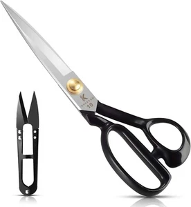 Sewing Scissors 10 Inch - Fabric Dressmaking Scissors Upholstery Office Shears - Picture 1 of 7
