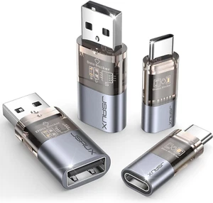 JSAUX USB Datenblocker & USB C Datenblocker (4er Pack), Transparent Typ A & Typ - Bild 1 von 12