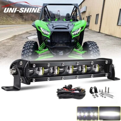 Combo de barra de luz de trabajo LED 6D 7" para ATV 2020-2023 KAWASAKI TERYX KRX 1000+cableado Foto 1 de 4
