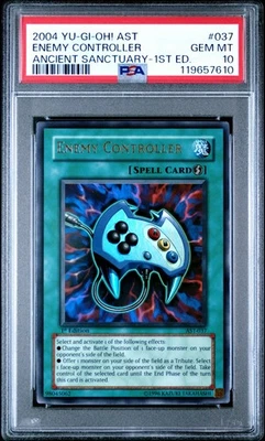 Yu-Gi-Oh! Enemy Controller Ancient Sanctuary 1st Ed Ultra Rare AST-037 PSA 10 - Image 1 of 2