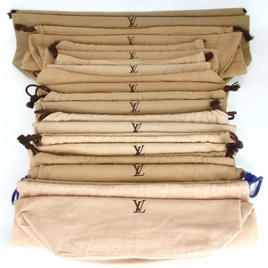 Authentic LOUIS VUITTON Dust bag 10 piece set accessories cotton [Used] - Picture 1 of 11