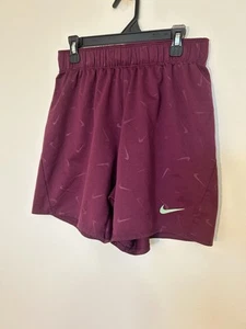 Nike Dri-Fit Big Kids Training Shorts Size XL Burgundy Nike Symbols - Picture 1 of 3
