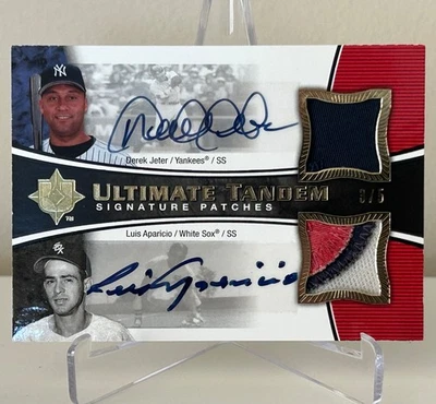 Ultimate Collection 2006 materiales tándem Derek Jeter Luis Aparicio/5 doble automático Foto 1 de 2