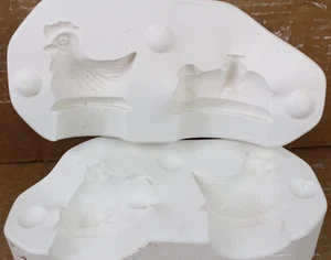 Stampo antiscivolo in ceramica 2 pezzi gallina e maiale OPT. Manopole Macky 5307 fusione - Foto 1 di 11