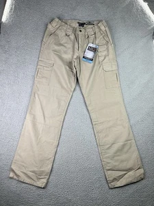 5.11 Tactical Pants Womens 12 Long Khaki Cargo Canvas Contemporary Fit 32x36 - Picture 1 of 15