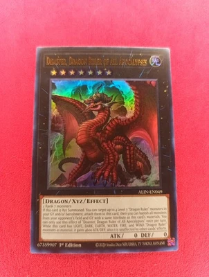 YUGIOH DISASTER DRAGON RULER OF ALL APOCALYPSES ASIA ENGLISH ALIN ULTRA RARE - Image 1 of 2