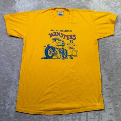 Camisa De Colección 1995 Rocky Mountain Hamsters 25 Aniversario Talla Lg Puntada Única RARA Foto 1 de 4