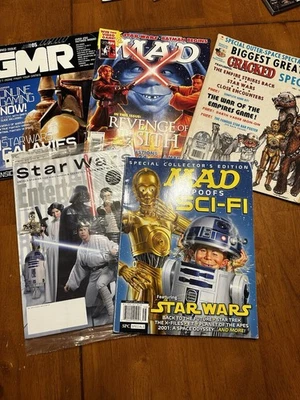 Star Wars Magazine Bundle Lot Of 5 - MAD, GMR, & Entertainment Weekly - Image 1 of 4