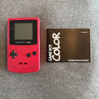 Consola Nintendo Game Boy Color CGB-001 - Rojo Baya - 100% OEM - VER VIDEO Foto 1 de 4