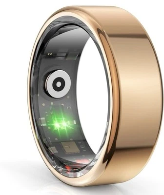 Smart Ring Men Ladies iOS Android Fitness Tracker Sleep Heart Steps QRing App - Image 1 of 4