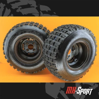 1993 93 Big Boss 350L OEM Rear Wheels Rim Wheel Tires Set Assembly 5144192 - Image 1 of 4