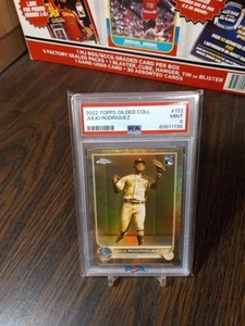 2022 Topps Gilded Collection Extended Julio Rodriguez RC #152 Gold SP /199 PSA 9 - Picture 1 of 7