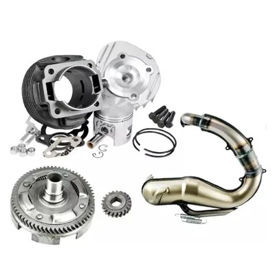 OEM QUALITY KIT GRUPPO TERMICO 102 CC DM 55 POLINI CAMPANA MARMITTA PER VESPA 50 SPECIAL R L