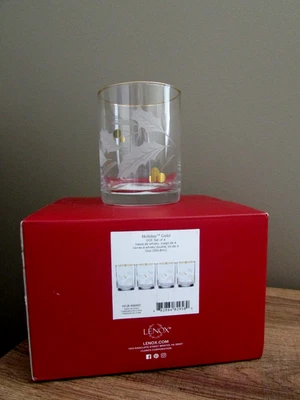 Lenox 886861 Holiday Gold 4 Piezas Doble Antiguo Conjunto Tema Navidad Foto 1 de 4