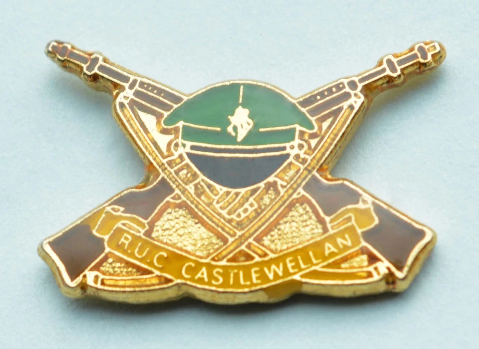 RUC Royal Ulster Constabulary CASTLEWELLAN Tie/Lapel Pin Badge (1) - Image 1 of 1