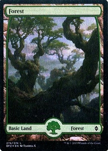 MTG - Battle for Zendikar - Forest #274 - Full Art - Foil - Various conditions - Picture 1 of 1