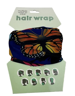 Spoontiques橙色和黑色蝴蝶头发和面部包裹 — 第 1/4 张图片