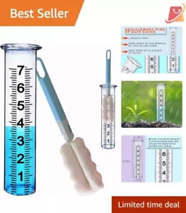 High-Quality 7-Inch Rain Gauge Glass Tube - Stylish Measurement for Your Yard - Picture 1 of 9