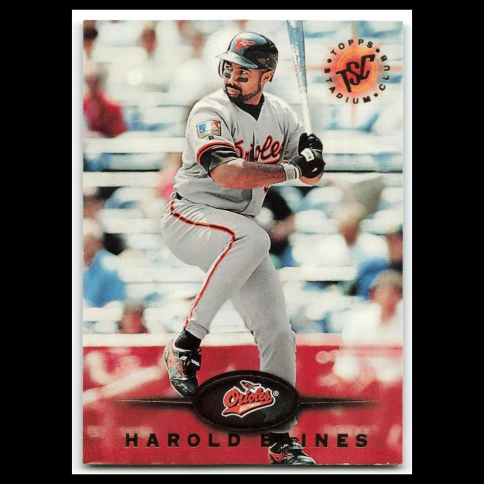 Harold Baines #444 1995 Topps Stadium Club Baltimore Orioles Baseball Card MLB - Image 1 of 3