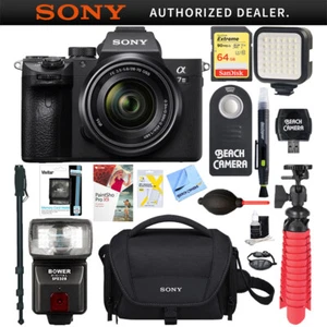 Sony a7III Mirrorless Camera w/28-70mm Lens+64GB & Accessory Bundle - Picture 1 of 12