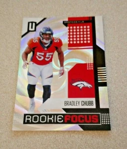 2018 Panini Unparalled Rookie Focus Whirl #RF-BC Bradley Chubb Broncos /100 - Picture 1 of 2