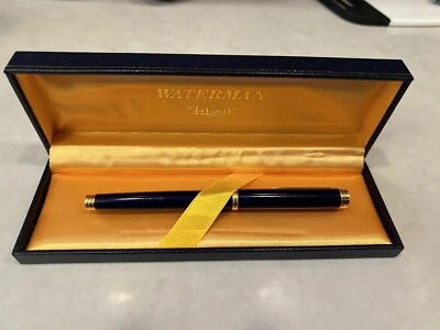Waterman Le Mans перьевая ручка 18K 750 золото новый в коробке, коробка, бумаги. Синий кобальт - Изображение 1 из 4