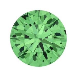 0.25 to 3 ct Round Cut VVS1 Simulated Light Green August Birthstone - Picture 1 of 21